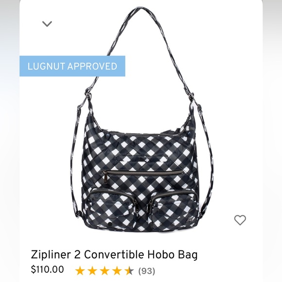 Lug Zipliner, Gingham Black, NWT - Picture 1 of 10
